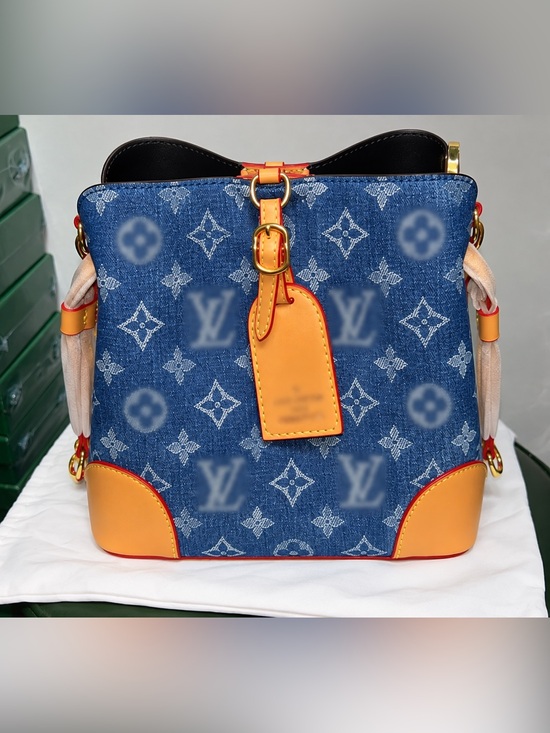 Unlisted |None Handbags - Unlisted fashion blue denim Bucket Crossbody Bag